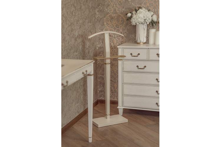 Вешалка костюмная Васко В 70 белый ясень/золото-5