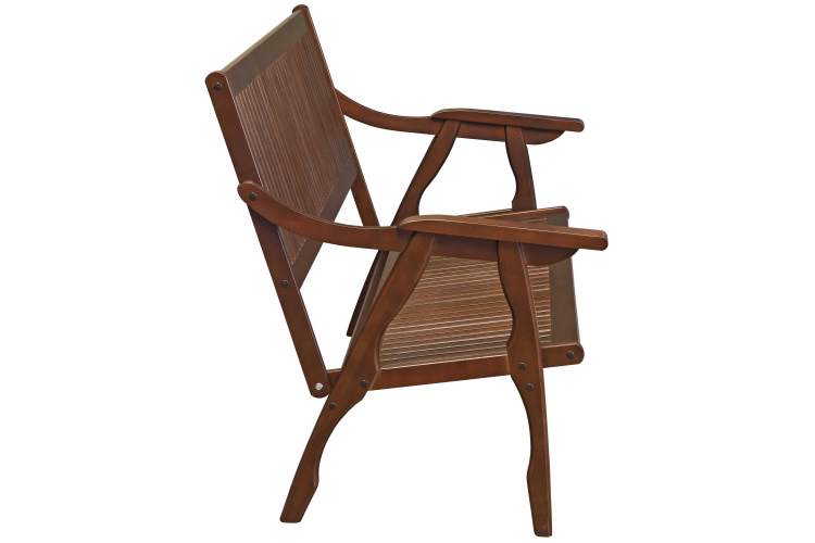 Диван-скамья Массив решетка, каркас орех-2