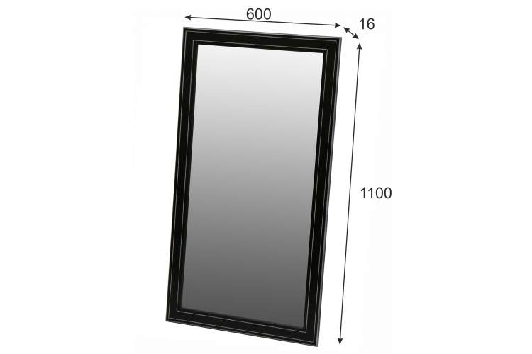 Зеркало Васко В 61Н венге/серебро 110 см х 60 см-2