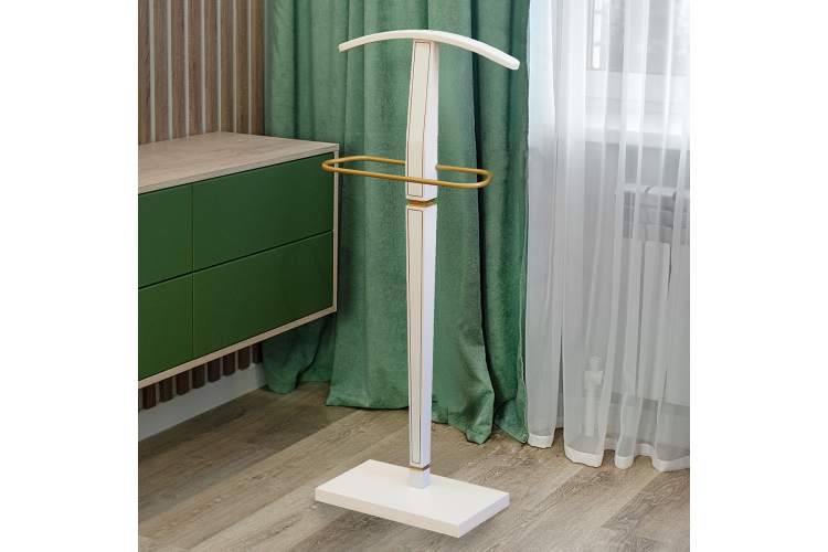 Вешалка костюмная Васко В 70 белый ясень/золото-8