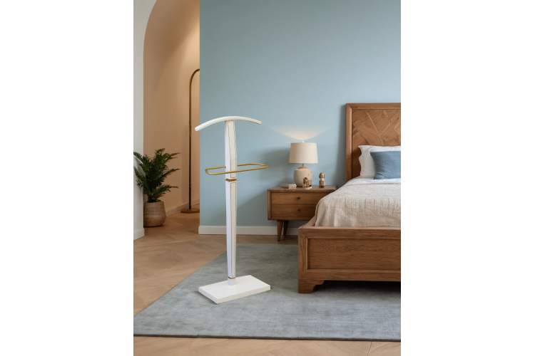 Вешалка костюмная Васко В 70 белый ясень/золото-9