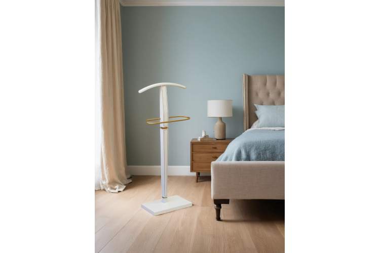 Вешалка костюмная Васко В 70 белый ясень/золото-10