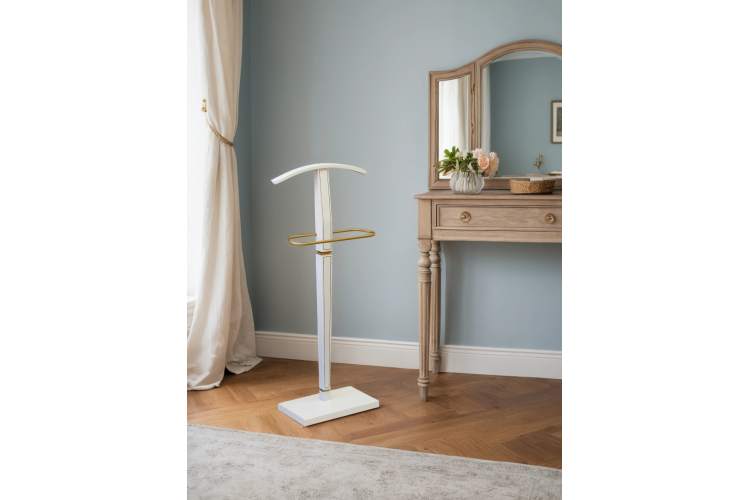 Вешалка костюмная Васко В 70 белый ясень/золото-11