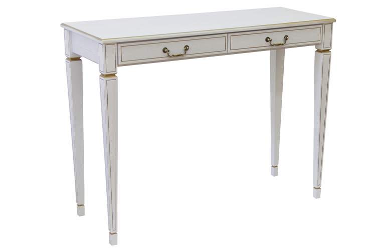 Консоль Васко В 91Н белый ясень/золото