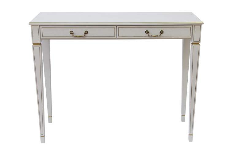 Консоль Васко В 91Н белый ясень/золото-1