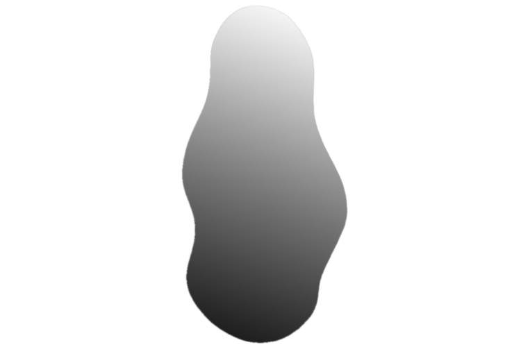 Зеркало настенное фигурное Сельетта-7 110 см х 55.8 см-1