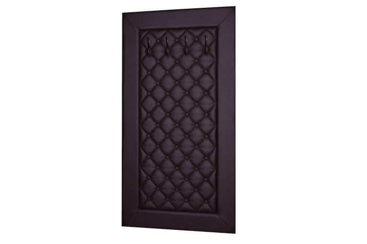 Вешалка в прихожую Оливия Н2 экокожа коричневый-1