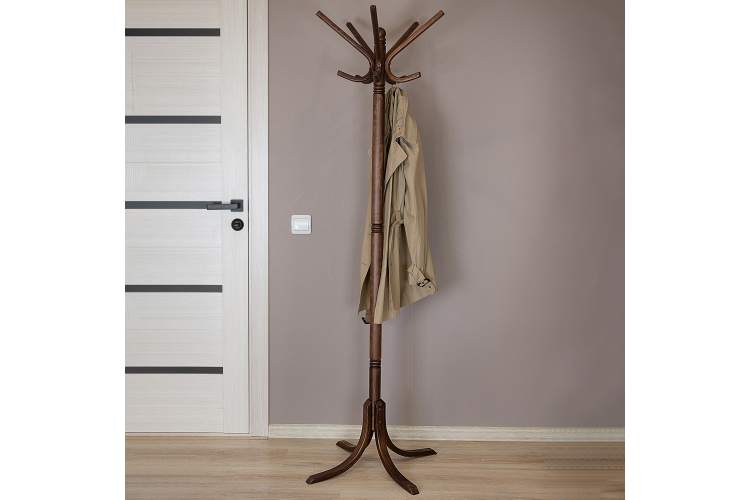 Вешалка напольная В 8Н тёмно-коричневый-8