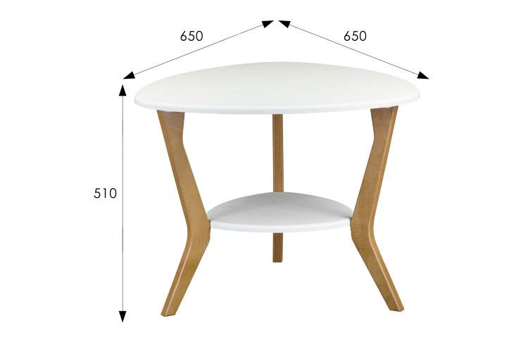 Стол журнальный BeautyStyle 15 белый/бук-10