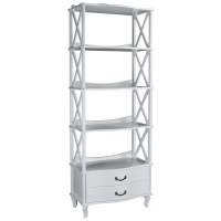 Этажерка Джульетта-4 широкая, молочный дуб Л