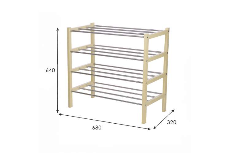 Комплект обувниц Атлас слоновая кость (2 шт)-6