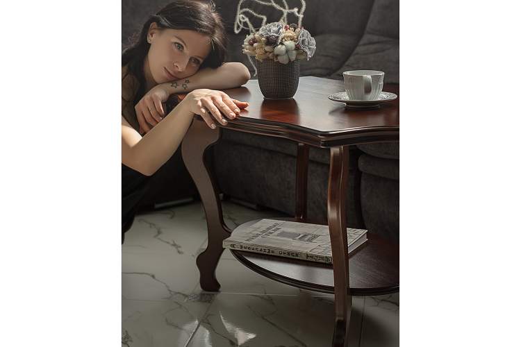 Стол журнальный Берже 1 темно-коричневый-10