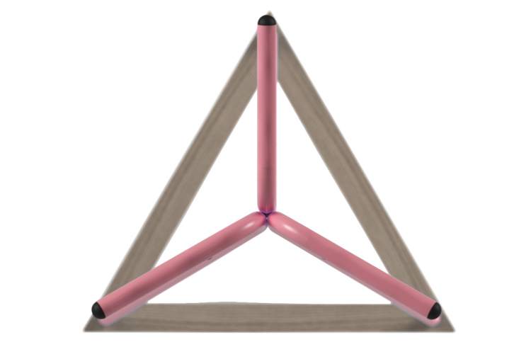 Вешалка напольная Галилео 213 розовый/шимо-2