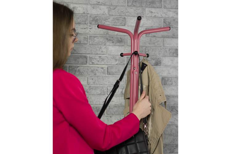 Вешалка напольная Галилео 213 розовый/шимо-4