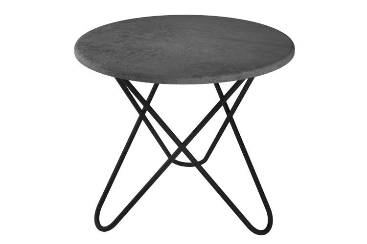 Стол журнальный BeautyStyle 20 серый бетон/черный