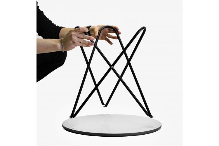 Стол журнальный BeautyStyle 20 серый бетон/черный-13