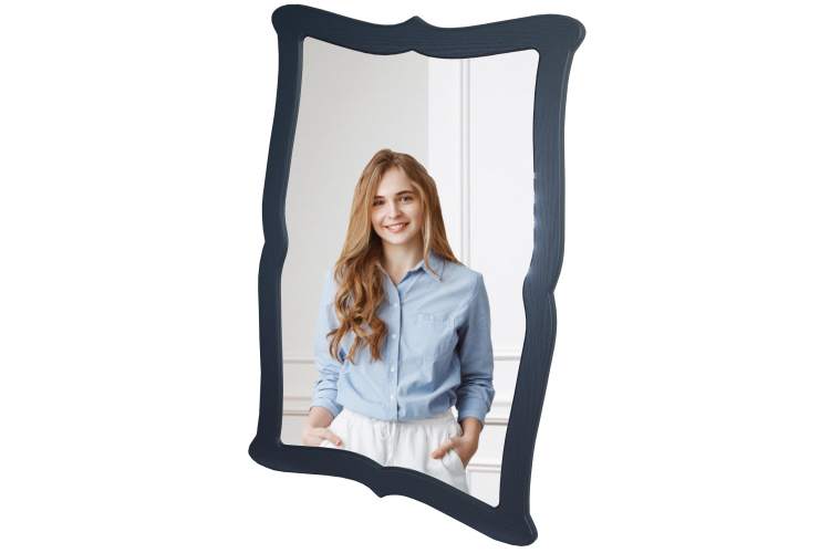 Зеркало навесное Берже 23 серый графит 97 см х 67 см-4