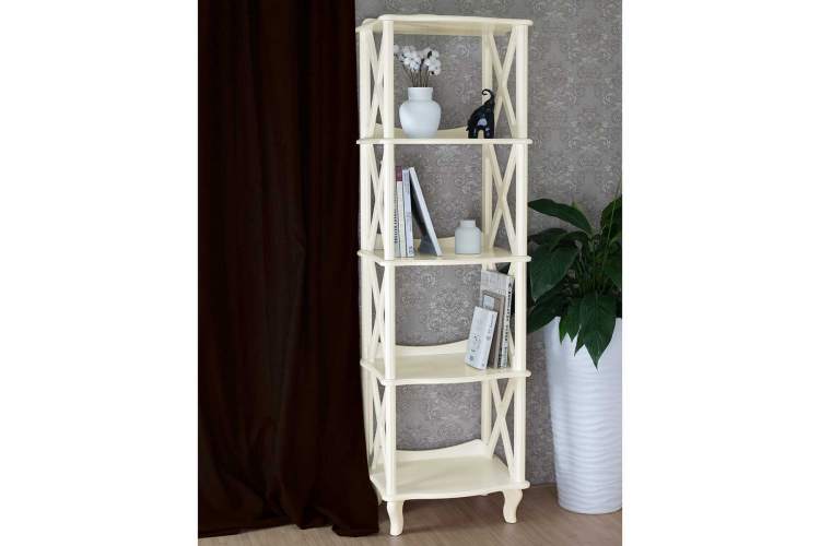 Этажерка-стеллаж Джульетта 4 уровня, дуб шампань Л-6