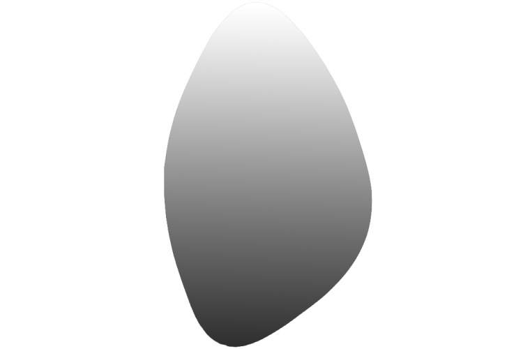 Зеркало настенное фигурное Сельетта-8 110 см х 68,3 см-1