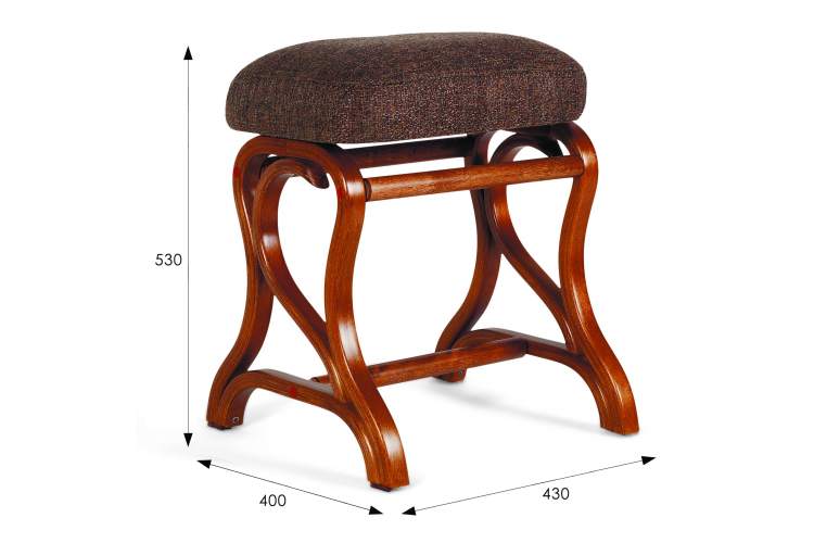 Банкетка Диана средне-коричневый/рогожка коричневая-2