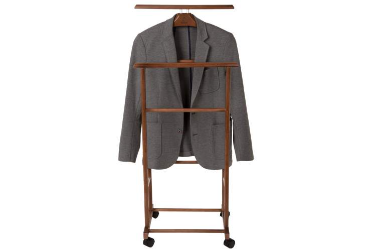 Вешалка костюмная на колесах В 22Н средне-коричневый-2