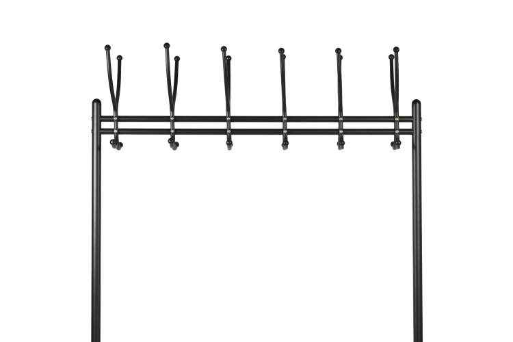 Вешалка напольная на колесах М 11 чёрный-9