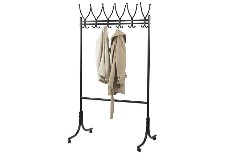 Вешалка напольная на колесах М 11 чёрный-11