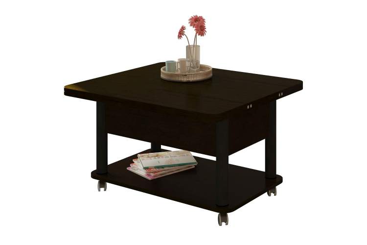 Стол-трансформер Джокер венге темный/черный-2