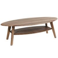 Стол журнальный Серфинг грецкий орех/акация в гостиную