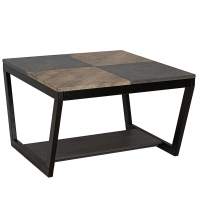 Стол журнальный BeautyStyle 32 дуб крымский состаренный/серый бетон/венге в гостиную