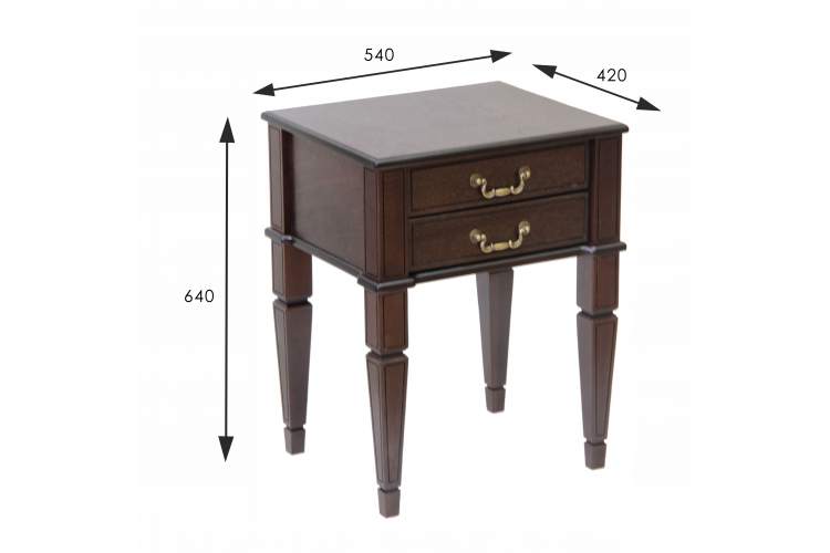 Тумба Васко В 118Н темно-коричневый/патина-3