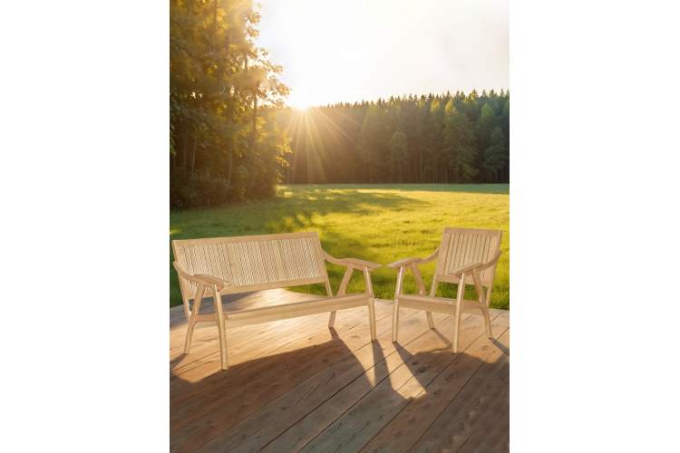 Диван-скамья Массив решетка, каркас бук-7