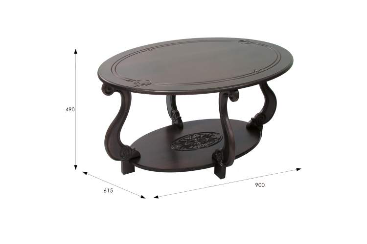 Стол журнальный Овация (М) темно-коричневый-16