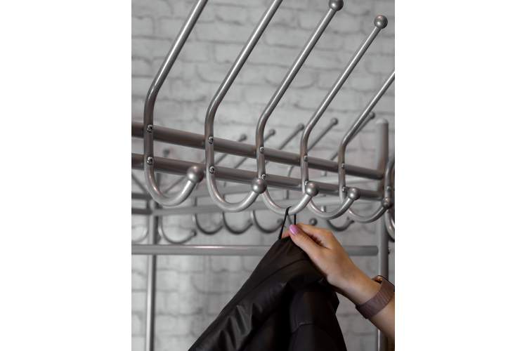 Вешалка напольная на колесах Пико 23 металлик-5