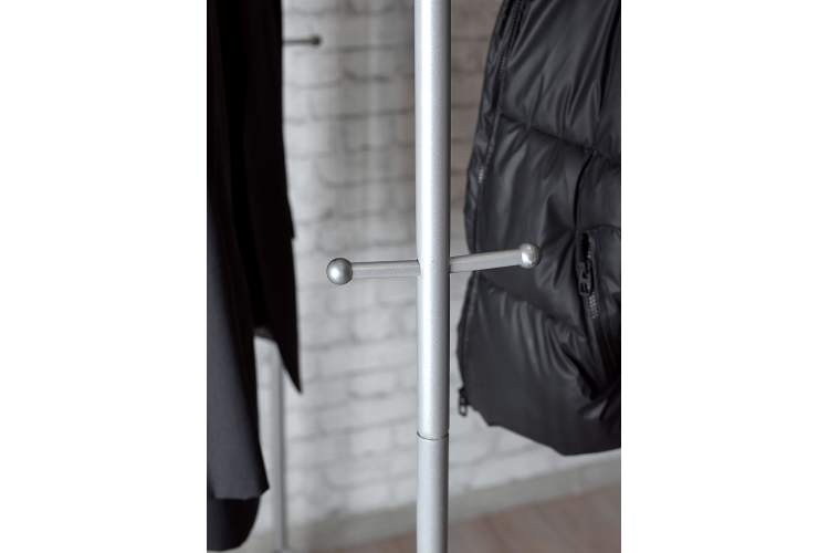 Вешалка напольная на колесах Пико 23 металлик-6