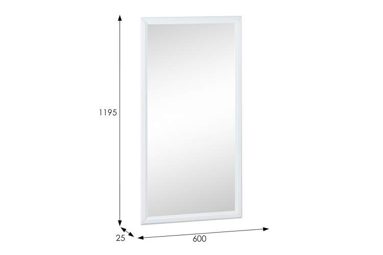 Зеркало настенное Ника белый 119,5 см x 60 см-9