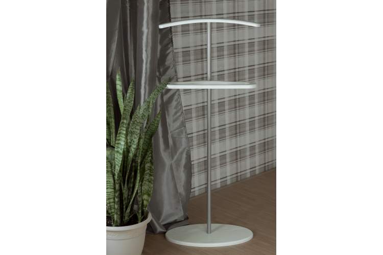 Вешалка костюмная Дэви 3 металлик/белый-6