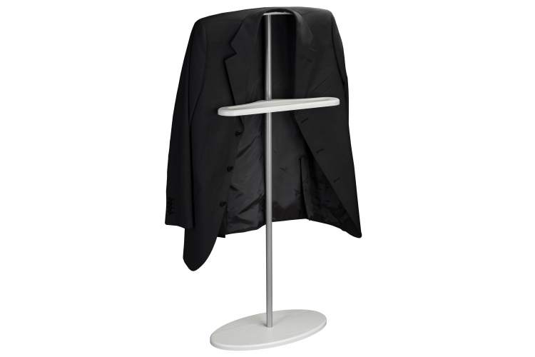 Вешалка костюмная Дэви 3 металлик/белый-3