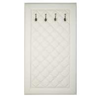 Вешалка в прихожую Оливия Н2 экокожа молочный