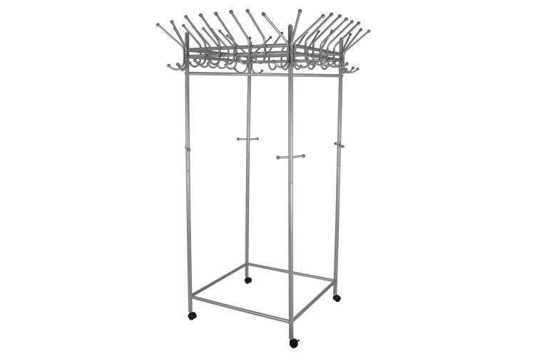 Вешалка напольная на колесах Пико 23 металлик