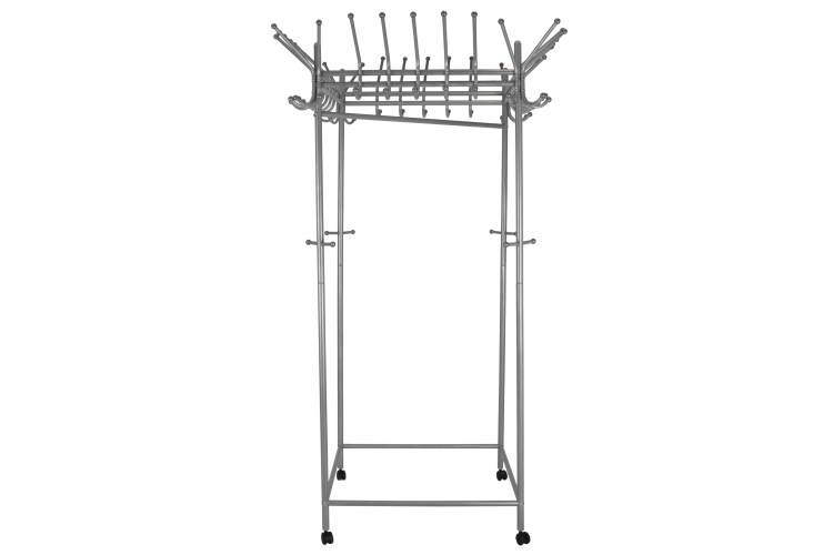 Вешалка напольная на колесах Пико 23 металлик-1