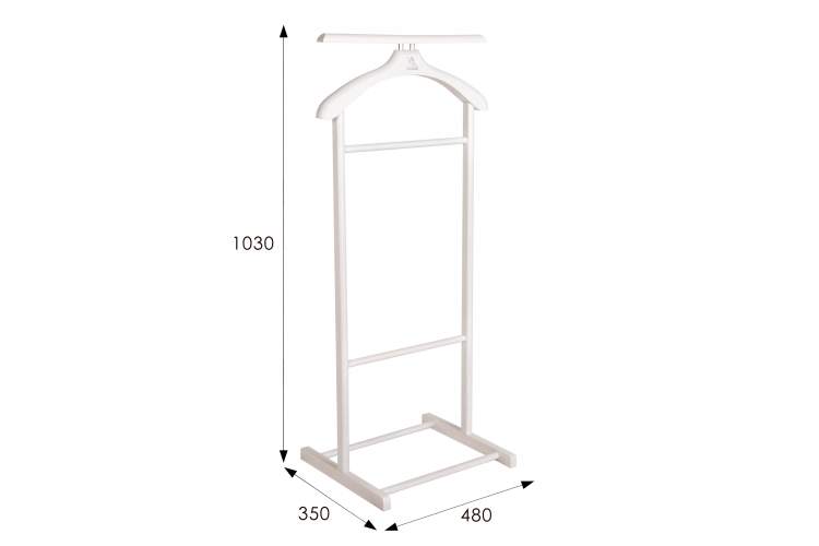 Вешалка костюмная В 21Н белый-4