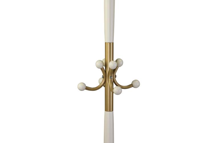 Вешалка напольная Д 1 золото/ слоновая кость-1