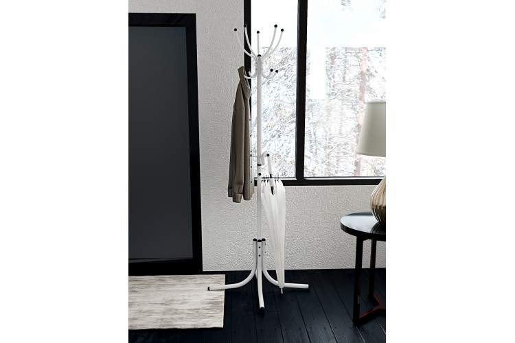 Вешалка напольная М 10 белый-4