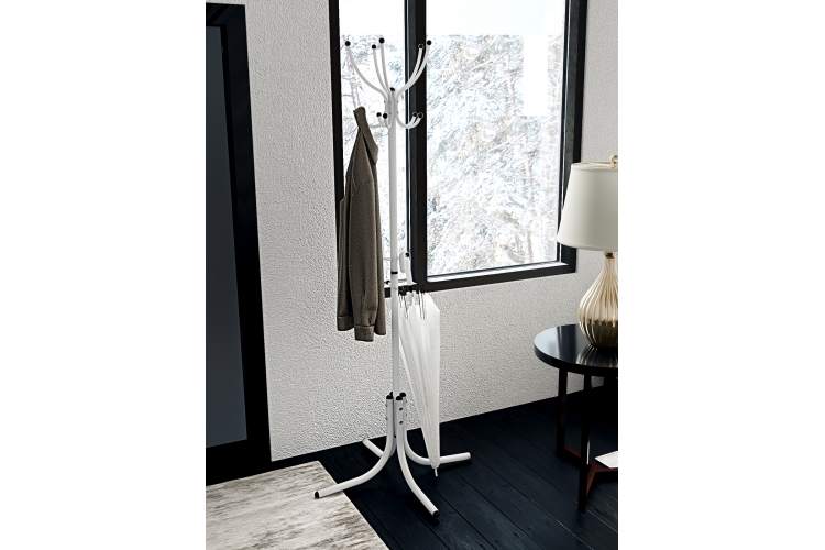 Вешалка напольная М 10 белый-5