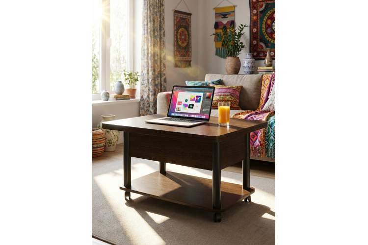 Стол-трансформер Джокер венге темный/черный-7