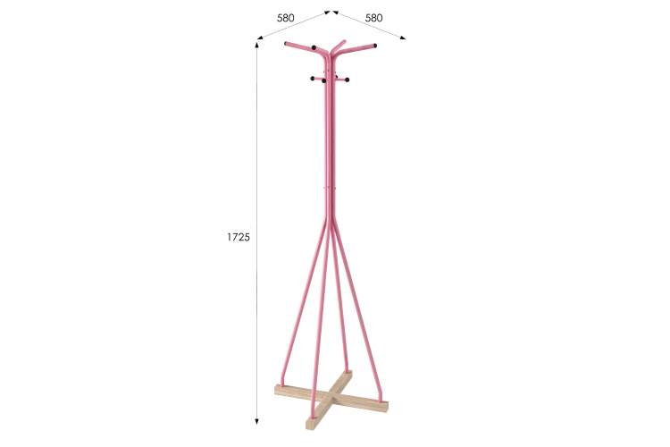 Вешалка напольная Галилео 218 розовый/шимо-7