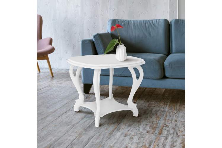 Стол журнальный Кофейный П молочный дуб Л-7