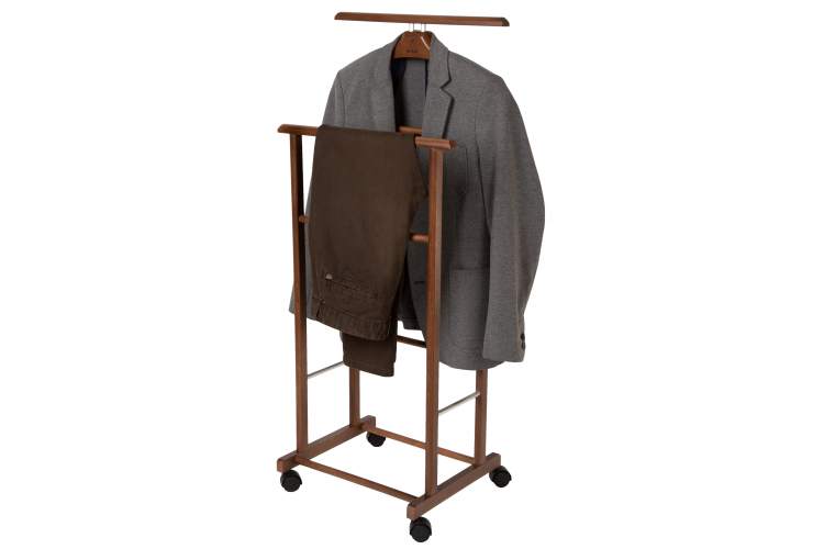 Вешалка костюмная на колесах В 22Н средне-коричневый-3