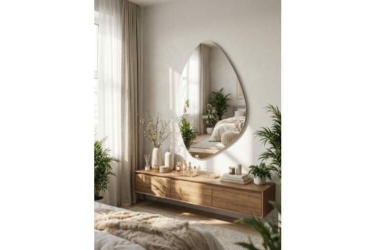 Зеркало настенное фигурное Сельетта-8 110 см х 68,3 см-5